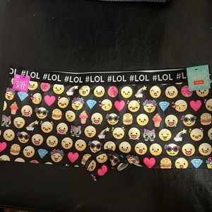 Girls cute emoji underwear, Size 12/14